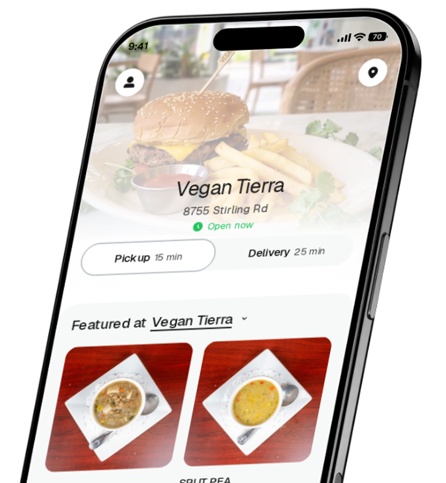 Vegan Tierra app preview